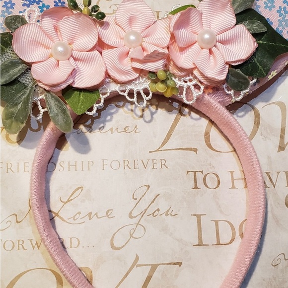 Handmade Bunny ears headband - Picture 5 of 6